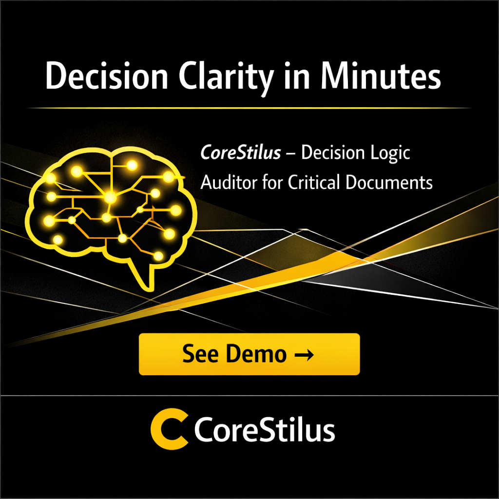 CoreStilus – Decision Logic Auditor for Critical Documents