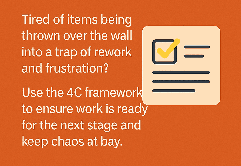 Definition of Ready The anti‑chaos protocol for every handoff